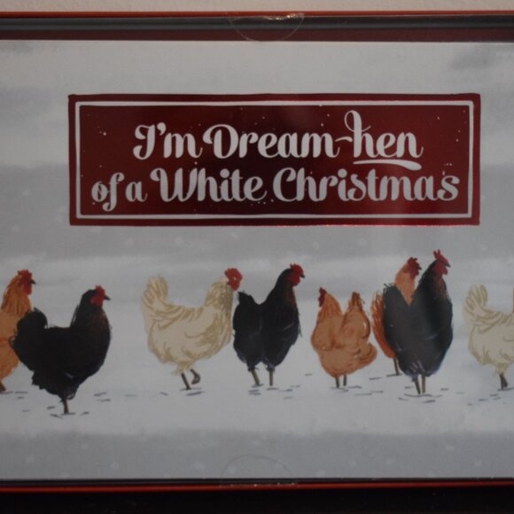 Rooster Themed Christmas Greeting Card 10 Pack 5.4 x 8.25 - Picture 1 of 2